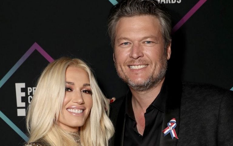 Gwen Stefani & Blake Shelton Let Loose With PDA During NASCAR Cup Series